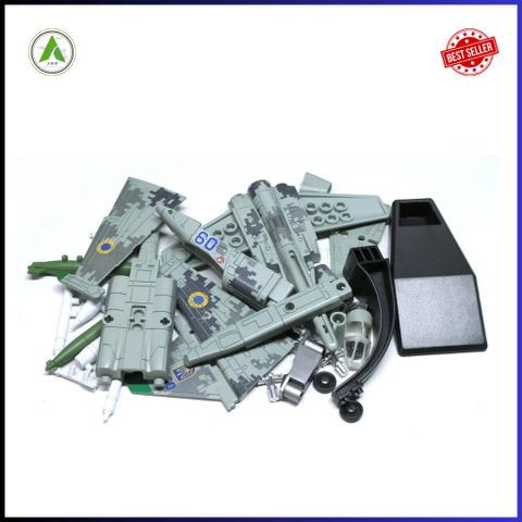 Đồ Chơi Mô Hình Máy Bay Chiến Đấu SU-25 (Màu 1) Tỉ lệ 1/72 Lắp Ráp Decor Trưng Bày