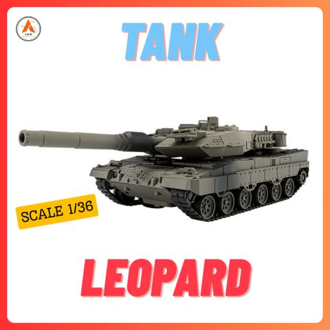 (SỈ/LẺ) Mô Hình Xe Tăng Chiến Đấu Kim Loại LEOPARD TL 1/36 Decor Trang Trí