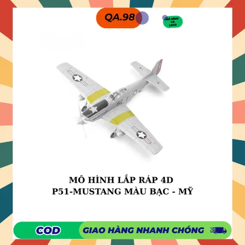 Mô hình Máy Bay Chiến Đấu 4D (ĐỘ KHÓ CAO) Máy Bay Thế Chiến 2 Lắp Ráp Decor Trưng Bày
