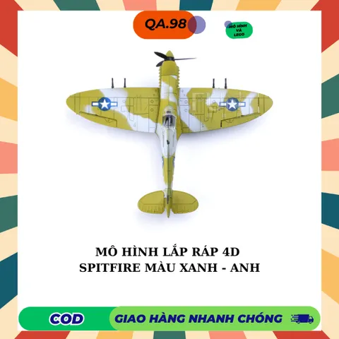 Mô hình Máy Bay Chiến Đấu 4D (ĐỘ KHÓ CAO) Máy Bay Thế Chiến 2 Lắp Ráp Decor Trưng Bày