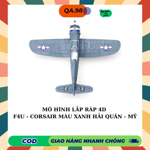 Mô hình Máy Bay Chiến Đấu 4D (ĐỘ KHÓ CAO) Máy Bay Thế Chiến 2 Lắp Ráp Decor Trưng Bày