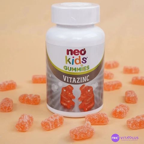 Viên nhai bổ sung kẽm hữu cơ cho bé Neo Kids Gummies Vitazinc - Tăng sức đề kháng, hỗ trợ trẻ ăn ngon