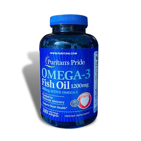 Dầu cá Puritan's Pride Omega-3 Fish Oil 1200mg USA 100 viên