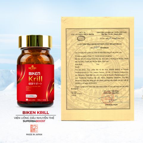 BIKEN KRILL - Viên uống dầu nhuyễn thể Superba Boost