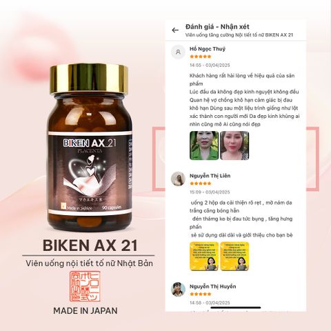Biken AX 21 - Viên uống nội tiết tố nữ Nhật Bản