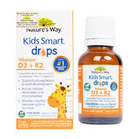 Nature’s Way Kids Smart Drops Vitamin D3K2 Thế Hệ Mới Cho Bé (Hộp 11ml)