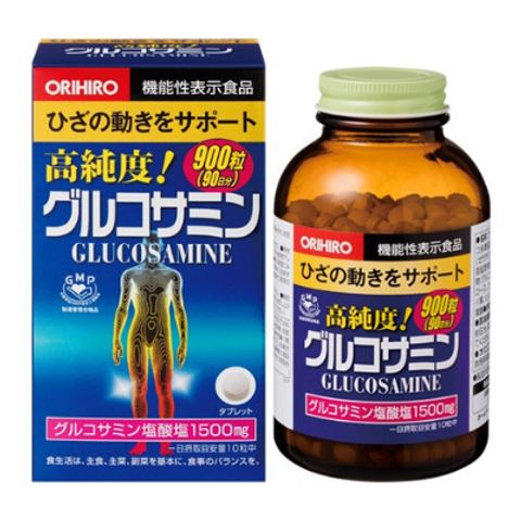 Viên nén Glucosamine Orihiro 1500mg hỗ trợ xương khớp (950 viên) - Nhật Bản