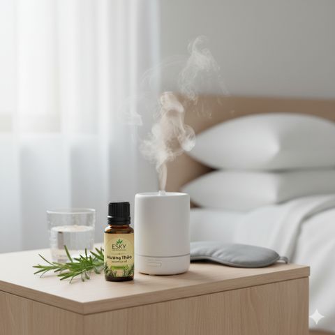 Tinh Dầu Nguyên Chất ESKY AROMA GARDEN Xông Phòng, Thư Giãn, Ngủ Ngon, Khử Mùi, Đuổi Muỗi 10ml (Nắp Vặn)