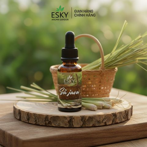 Tinh Dầu Sả Java ESKY AROMA GARDEN Tinh Dầu Thiên Nhiên Xông Phòng, Đuổi Muỗi 10ml 20ml