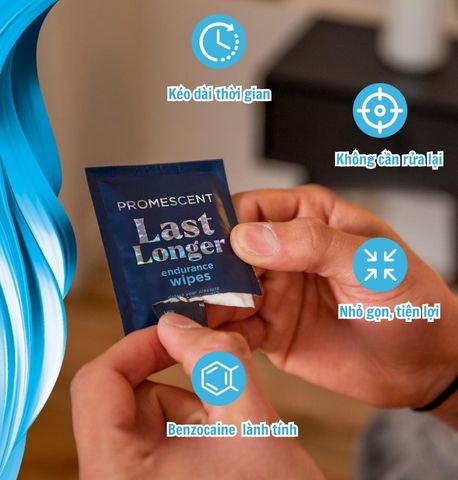 Khăn Lau Kéo Dài Cao Cấp Promescent Wipes - Made in USA