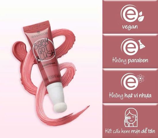 (Đức) Kem Má Hồng Essence Baby Got Blush Dưỡng Ẩm Màu Đẹp Lâu Trôi Dễ Tán