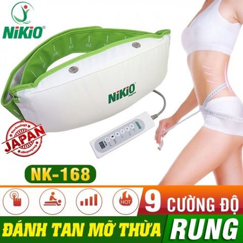 Máy Massage Bụng Rung Nóng Nikio NK-168 - Giảm Mỡ Bụng Hiệu Quả, Thiết Kế Hiện Đại, Massage 2in1 Nhiệt và Rung, Dùng Được Tại Nhà