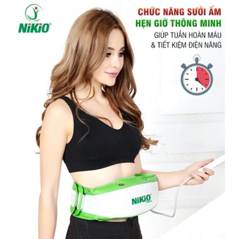 Máy Massage Bụng Rung Nóng Nikio NK-168 - Giảm Mỡ Bụng Hiệu Quả, Thiết Kế Hiện Đại, Massage 2in1 Nhiệt và Rung, Dùng Được Tại Nhà