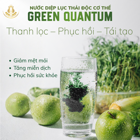 Nước Uống Cô Đặc Green Quantum Tảo Nannochloropsis & Diệp Lục  - Thanh Lọc Cơ Thể, Tăng Cường Miễn (Chai 150ml)