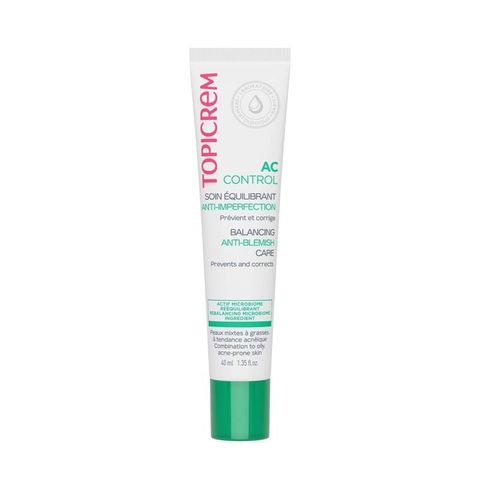 Topicrem AC Control Anti Blemish Care 40mL – Kem Dưỡng Da Mụn, Nhẹ Thoáng, Không Gây Bí Tắc