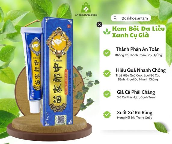 Kem bôi tuýt xanh chuyên nấm ngứa,ghẻ nước, vảy nến