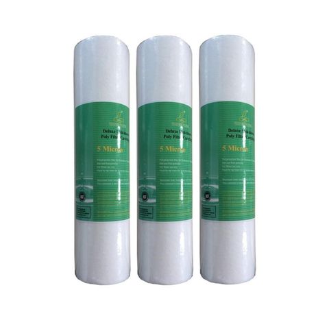 Bộ 3 lõi lọc nước bông xốp PP nesca 5 micron lắp cho mọi máy lọc nước