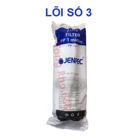 Lõi lọc nước 123 Jenpec lắp cho máy lọc nước Jenpec cam kết hàng Chính Hãng