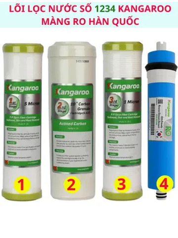 Lõi lọc nước 1234 Kangaroo màng RO Kangaroo Hàn Quốc lõi lọc nước lắp cho máy lọc nước Kangaroo