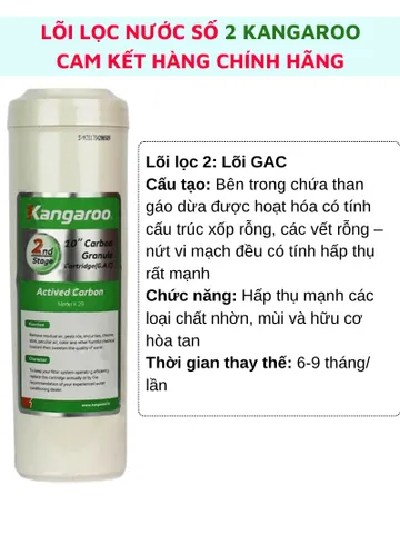 Lõi lọc nước 1234 Kangaroo màng RO Kangaroo Hàn Quốc lõi lọc nước lắp cho máy lọc nước Kangaroo