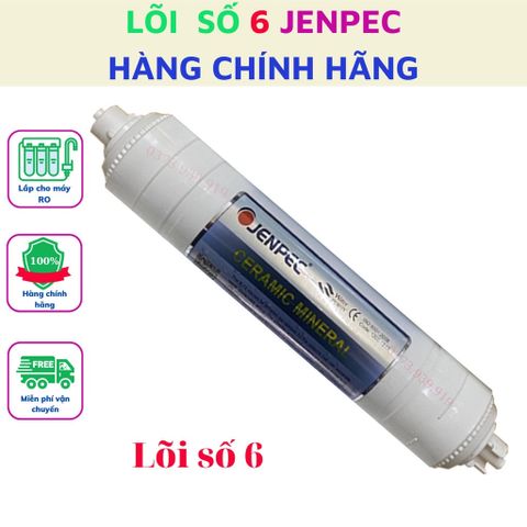Bộ lõi lọc nước 12345678 Jenpec lắp cho máy lọc nước RO cam kết hàng chính hãng sản phẩm như hình