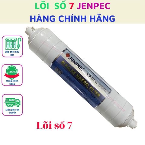 Bộ lõi lọc nước 12345678 Jenpec lắp cho máy lọc nước RO cam kết hàng chính hãng sản phẩm như hình