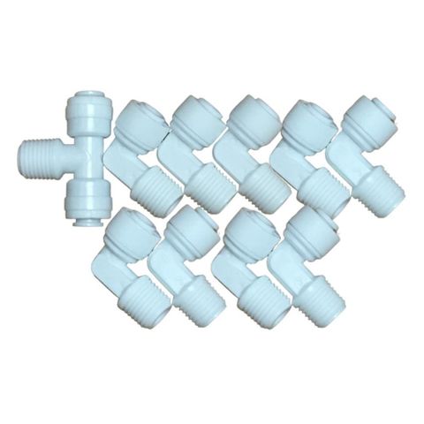Bộ 10 cút nối nhanh dây 6 lõi khoáng máy lọc nước dầu zen 13 đầu dây 6