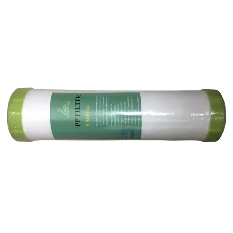 Lõi lọc nước bông xốp đầu bịt nhựa 10 inch dùng cho máy lọc nước
