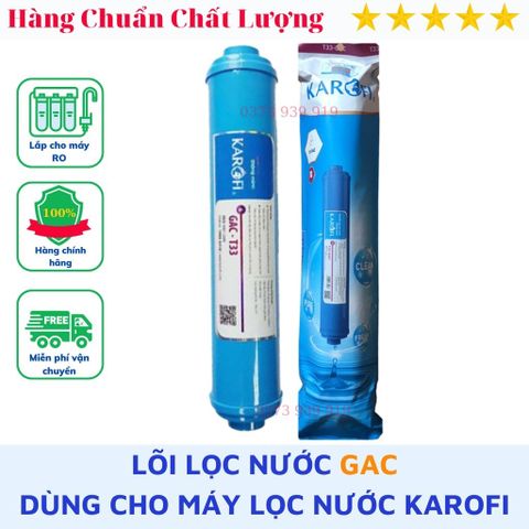 Lõi lọc nước số 5 Karofi GAC - T33 lắp cho máy lọc nước Karofi cam kết hàng chính hãng