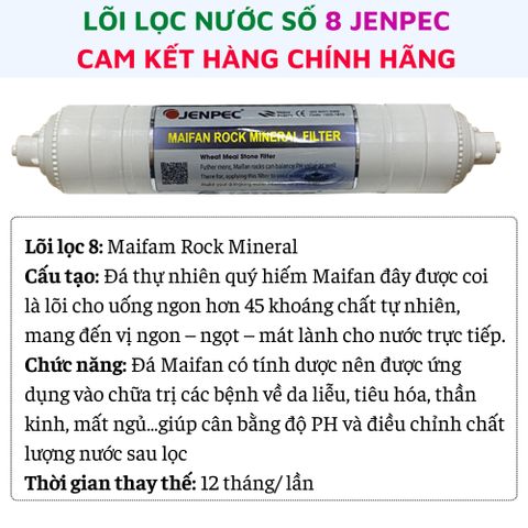 Lõi lọc nước 456789 Jenpec màng RO Toray hàng cao cấp chính hãng lắp cho máy lọc nước Jenpec