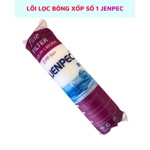 Lõi lọc nước số 1 Jenpec lõi bông 5 micron lắp cho máy lọc nước Jenpec cam kết hàng chính hãng