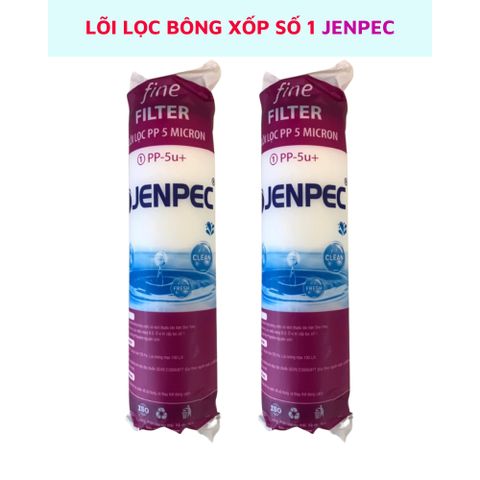 Lõi lọc nước số 1 Jenpec lõi bông 5 micron lắp cho máy lọc nước Jenpec cam kết hàng chính hãng