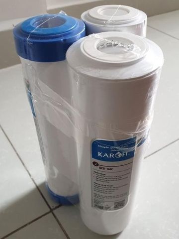 Bộ lõi 123 lọc nước Karofi hàng chính hãng lõi lắp cho máy lọc nước Karofi giá tốt