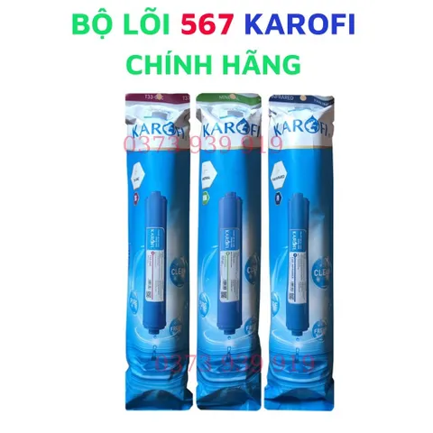 Lõi lọc nước 1234567 Karofi lắp cho máy lọc nước Karofi 7 cấp lõi lọc nước cam kết hàng Chính Hãng