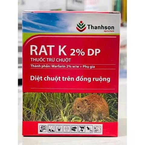 3 _ 5 _ 10 gói bột diệt chuột Rat K 2%DP Thanh Sơn, hàng việt nam ,diệt chuột trên đồng ruộng,10 gam / 1 gói