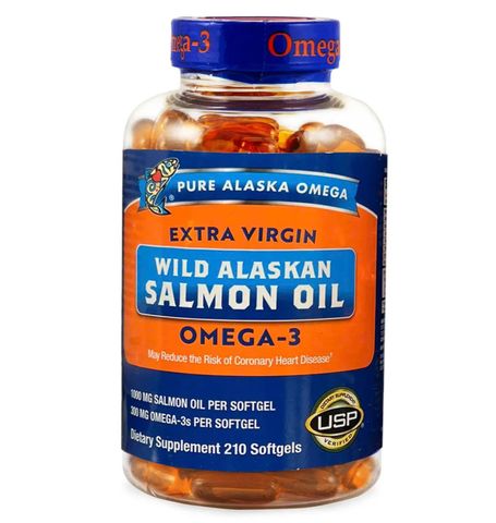 Dầu Cá Hồi Pure Alaska Omega-3 1000mg Mỹ - 210 Viên Hỗ Trợ Tim Mạch, Thị Lực Và Não Bộ Dễ Uống (Mẫu mới) 