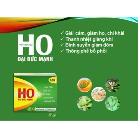Viên nang Ho Đại Đức Mạnh hỗ trợ giảm ho đàm,ngứa họng và bổ phổi(Hộp 100 viên)