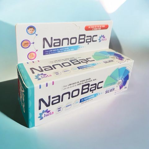 NanoBạc Huta Gel Bôi Da Kháng Khuẩn giúp tái tạo da,giảm ngứa do côn trùng hoặc kích ứng (Tuýt 20g)