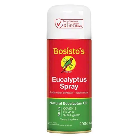 Bosisto's Eucalyptus Spray 200g Xịt Thơm Không Gian Hương Khuynh Diệp Dịu Mát Phù Hợp Nhà Ở Văn Phòng