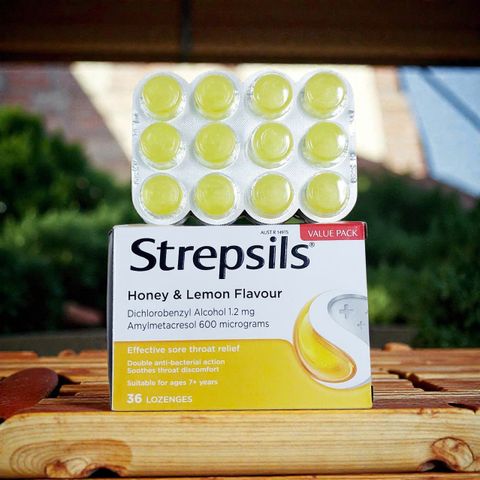 Viên Ngậm Strepsils Hương Chanh Mật Ong Và Cam Soothing Vị Thanh Dịu Thơm Mát