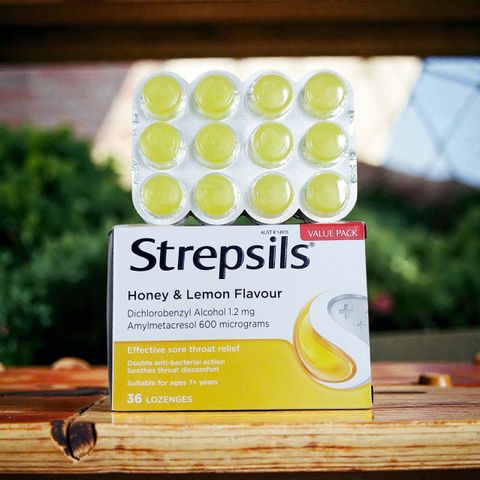 Strepsils Lemon Honey Orange Soothing Throat Lozenges Viên Ngậm Vị Trái Cây Dịu Nhẹ