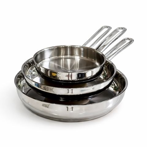 Chảo Thép WMF Pfanne Frying Pan 18-20-24-28cm - Chất Liệu Cromargan Bền Bỉ, An Toàn Cho Sức Khỏe, Dễ Vệ Sinh