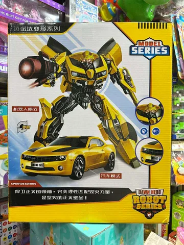 (666-14) Màu Vàng - Đồ Chơi Lắp Ghép Robot Biến Hình Ô Tô Cao Cấp Transformer Bumblebee Phiên Bản Đặc Biệt