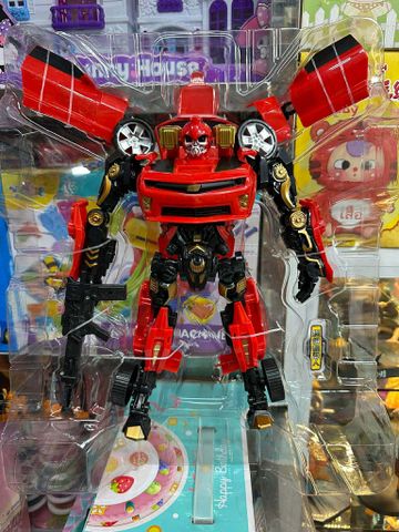(666-14) Màu Đỏ - Đồ Chơi Lắp Ghép Robot Biến Hình Ô Tô Cao Cấp Transformer Bumblebee Phiên Bản Đặc Biệt