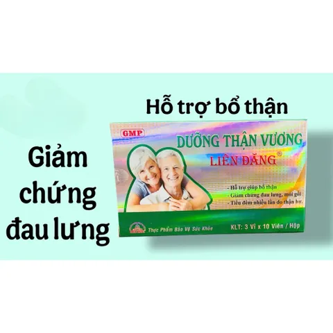 Dưỡng Thận Vương Liên Đăng hỗ trợ giảm đau lưng mỏi gối,tiểu đêm nhiều lần (Hộp 30 viên)