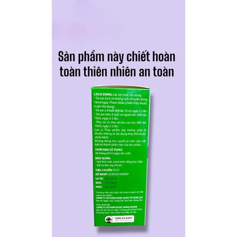 Siro Cảm Ho Bướm Bạc dùng được cho phụ nữ mang thai và trẻ sơ sinh(Chai 125ml)