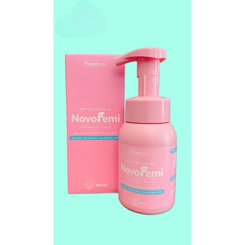 Dung dịch vệ sinh phụ nữ NOVO FEMI giúp cân bằng PH,ẩm mượt vùng kín,giảm kích ứng cho nữ(Chai 180ml)