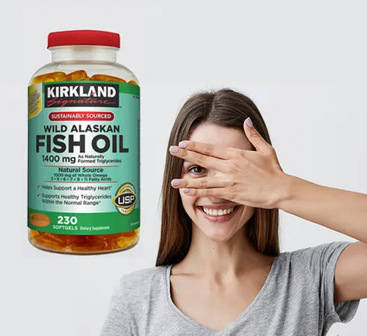 Dầu Cá Alaska Kirkland Signature Wild Alaskan Fish Oil 1400mg 230 Viên - Hỗ Trợ Tim Mạch, Omega-3, Vitamin A và D 643038