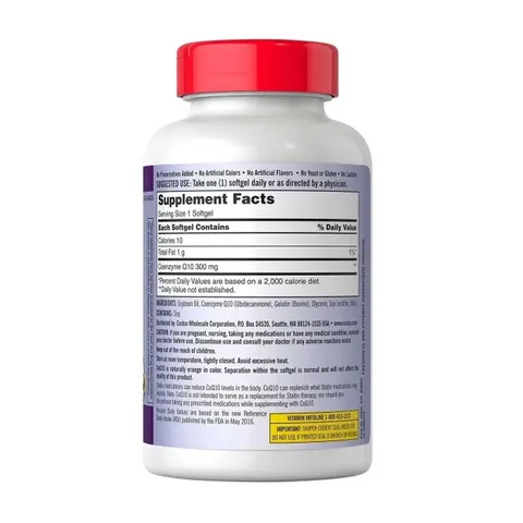 Viên uống Kirkland CoQ10 300mg - Hỗ trợ sức khỏe tim mạch và tăng cường năng lượng - Chất chống oxy hóa mạnh mẽ từ Mỹ 643043