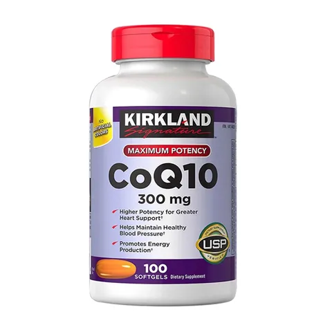 Viên uống Kirkland CoQ10 300mg - Hỗ trợ sức khỏe tim mạch và tăng cường năng lượng - Chất chống oxy hóa mạnh mẽ từ Mỹ 643043